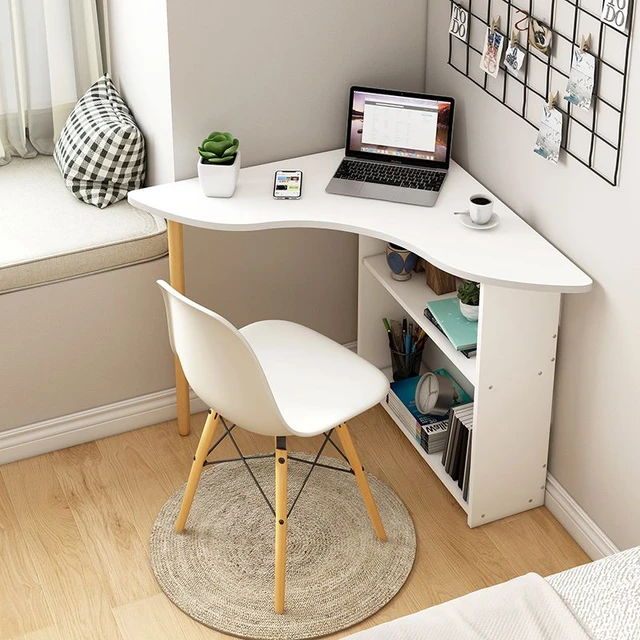 L-shaped small desk corner computer desktop corner table wall corner bedroom  home student study table - AliExpress