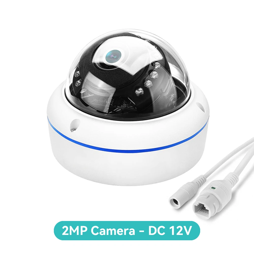 8MP 4K Ultra HD IP Camera Vandal-proof Waterproof Outdoor Dome Camera Nightvision nternal Audio Remote Access Xmeye Cloud H.265