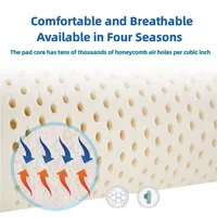 100% импортированный из Таиланда матрас из натурального латекса, натуральный каучук, чистый матрас 2,5/5/7,5/10 см, утолщенный коврик для домашней спальни — изображение 3