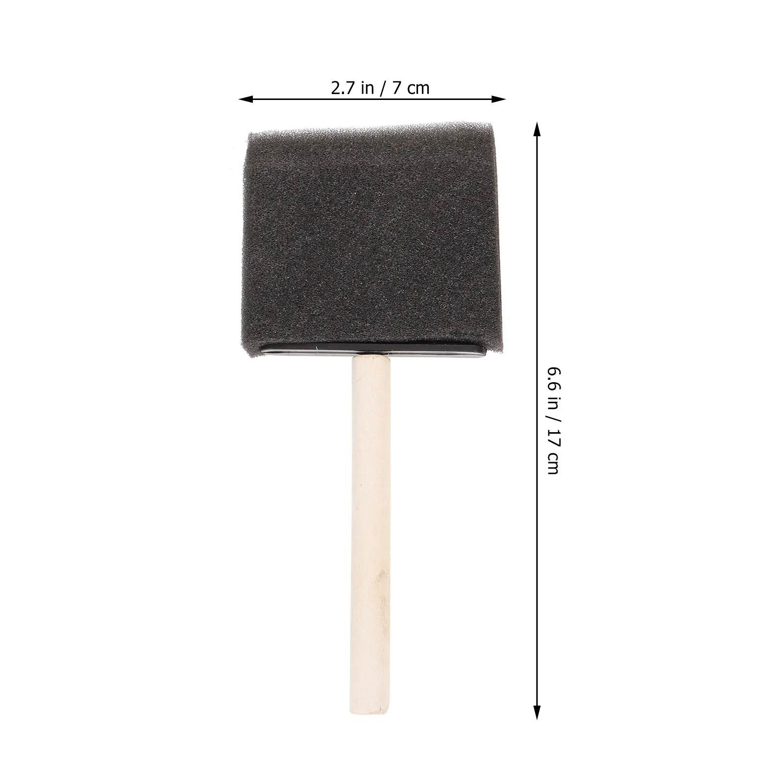 16Pcs 어린이 낙서 스폰지 브러쉬 휴대용 스폰지 그림 도구 어린이를위한 DIY 공예 드로잉 용품 페인트 브러쉬