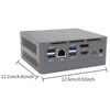 TISHRIC Mini PC 8/16GB DDR4 256/512GB Intel 12th Gen Alder Lake N100 Windows 10 11 Mini PC 4K Desktop Computer Support TF Card 2