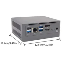 TISHRIC Mini PC 8/16GB DDR4 256/512GB Intel 12th Gen Alder Lake N100 Windows 10 11 Mini PC 4K Desktop Computer Support TF Card 2