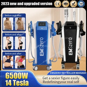 Emszero6500W NewDLS-EMS NEO Emszero Nova Hi emt Machine 4 Handle Professional Body Roller Massage Slimming