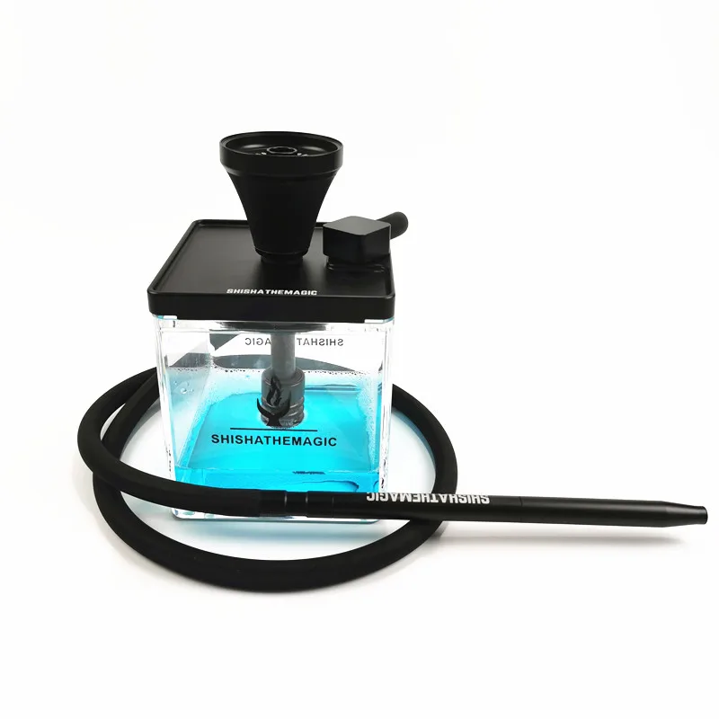 Shisha the magic premium acrylic hookah cube portable chicha box 
