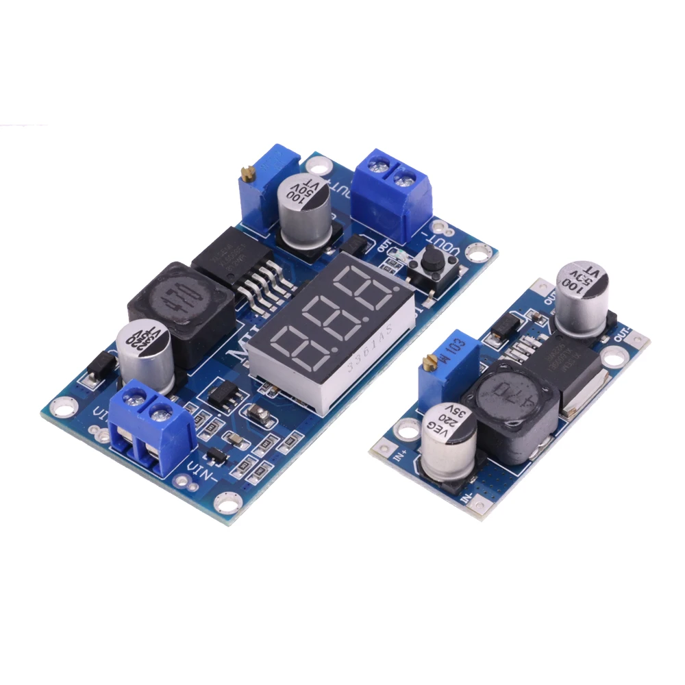 Step Up Converter Voltage Regulator Module Step Up Module Power Supply Module DC-DC 4A XL6009 Digital Boost Step Up Power Supply Module Adjustable 4.5-32V to 5-35V Boost Voltage Regulator With LED Voltmeter