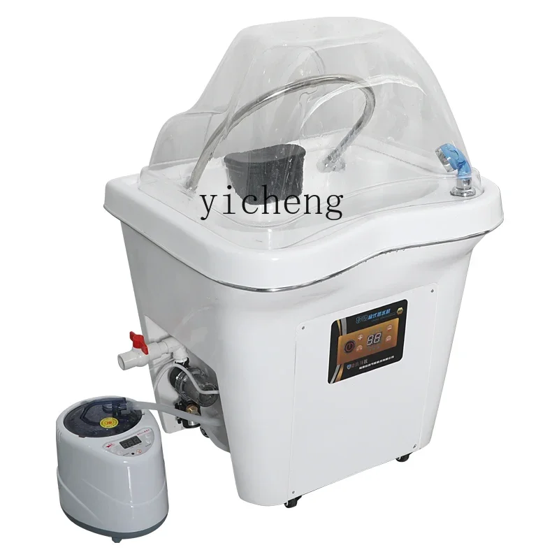 

ZC Movable Shampoo Basin Barber Shop Shampoo Chair Beauty Salon Special Water Circulation Fumigation Hair Care Spa Head Massager