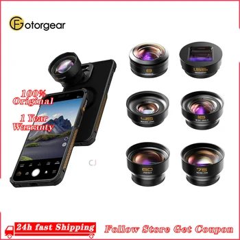 Professional Phone Lens 75mm Macro Lens Wide Angle FishEye Zoom Lenses Camera Kit With Clip Filter adapter For Smartphone