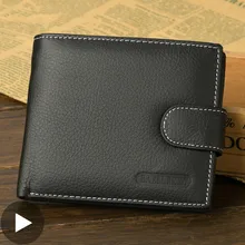 

Genuine Leather Wallet Men Clip Cowhide Wallet Men 2020 Brand Coin Wallet Small Clutches Men's Purse Coin Pouch Short Men Wallet