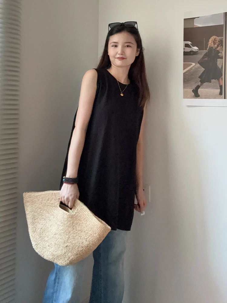 Hand-woven Women's Shoulder Handbag Bohemian 2025 Summer Fashion Straw Beach Tote Bag Travel Shopper Weaving Shopping Bags