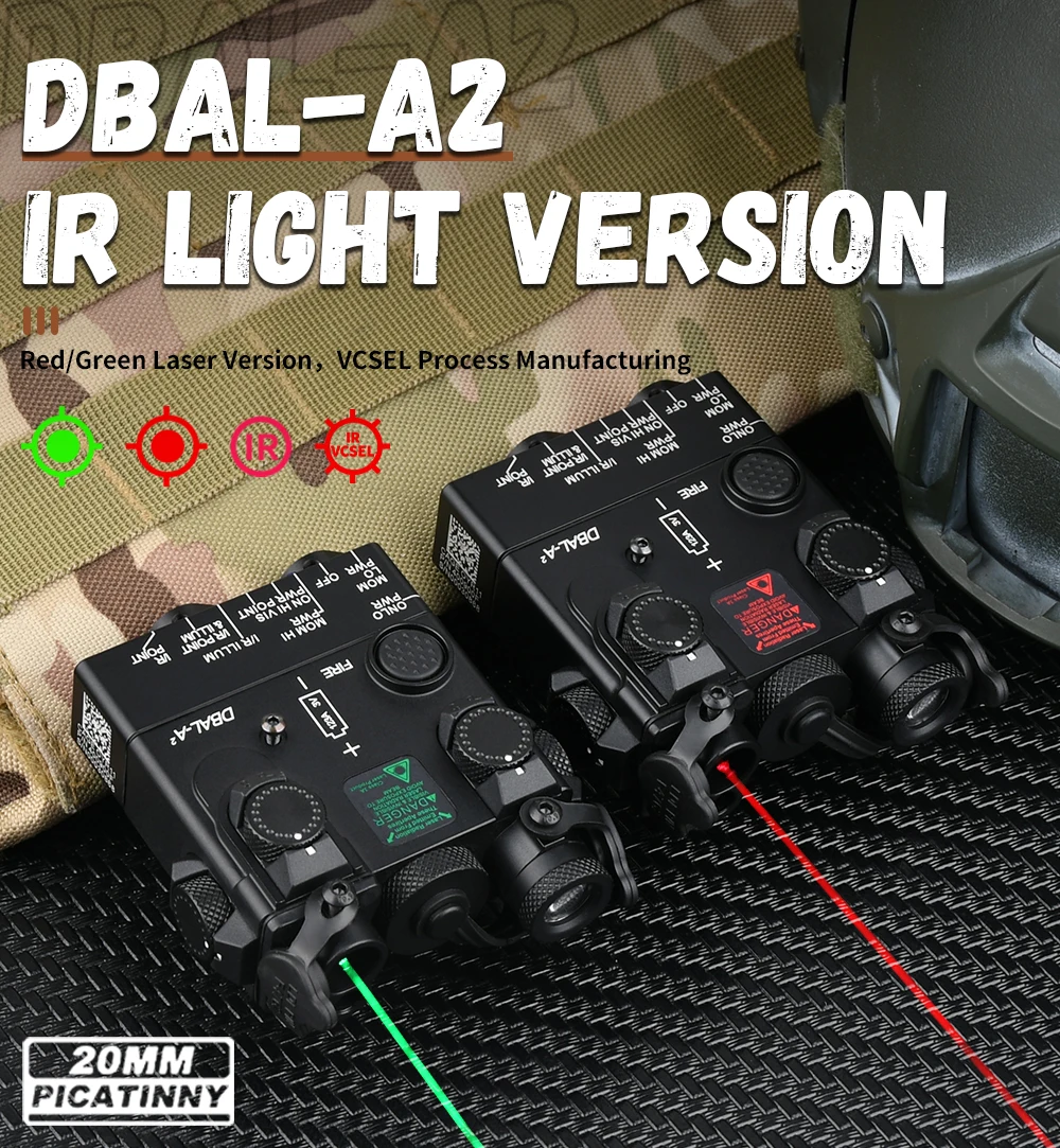 VCSEL DBAL-A2 IR LED Red Green Laser Dot Indicator Full Metal