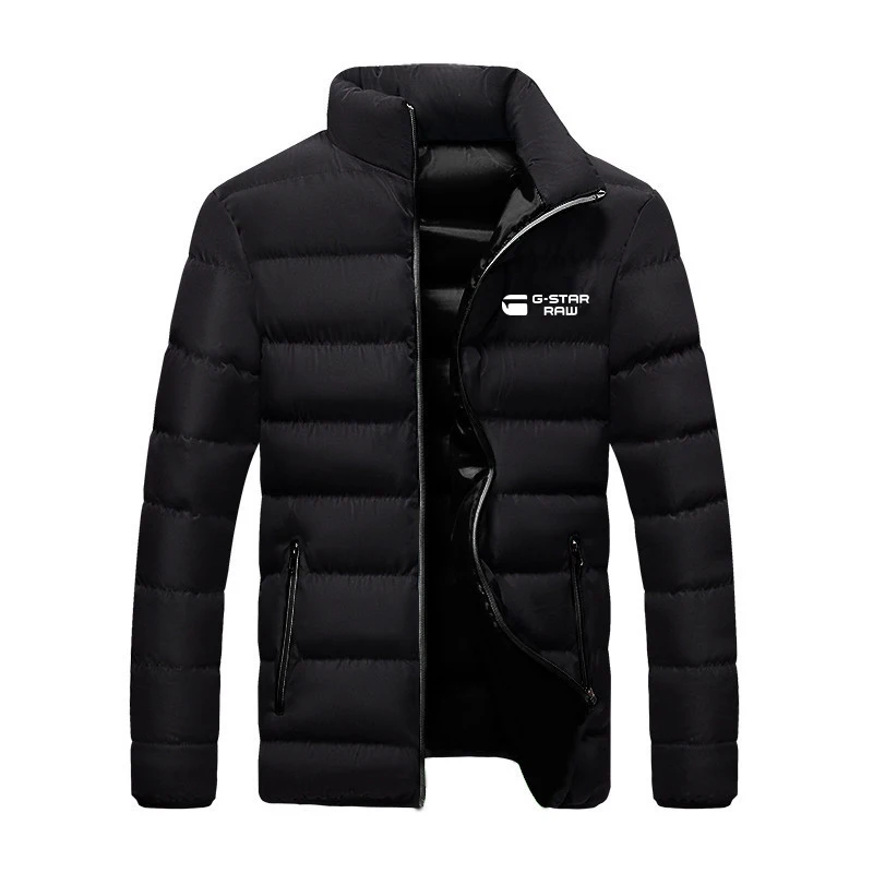 

Горячая Распродажа зимняя мужская куртка с воротником-стойкой, уличный бренд моды, легкая теплая пуховая куртка с перьями, ветрозащитная куртка