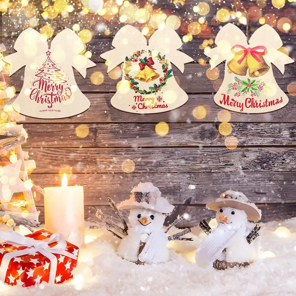 

Unfinished Painting Hang Tags Christmas Ornaments Diy Unfinished Wooden Christmas Ornaments Festive Hang Tags for Holiday