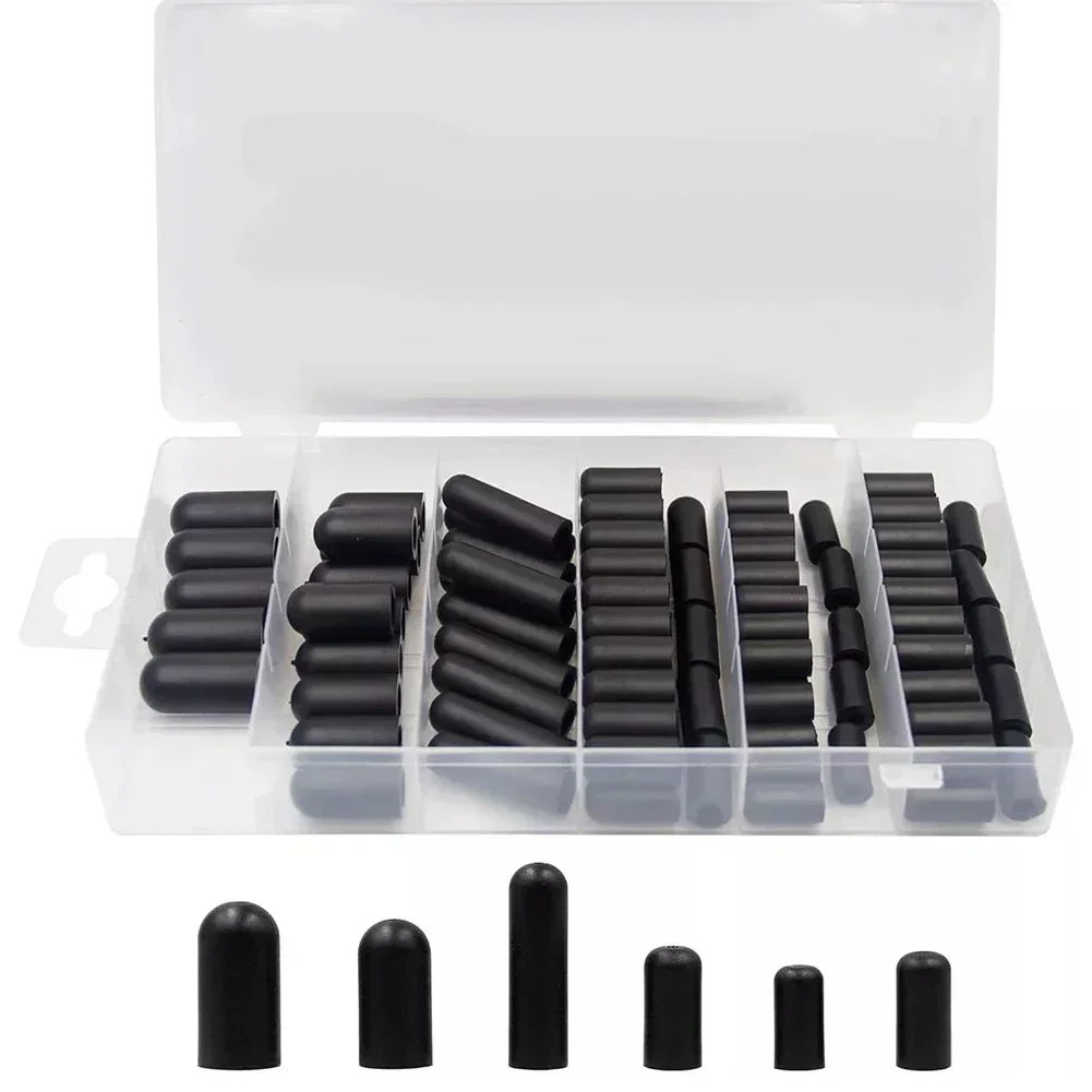 Vacuum Caps 90-Piece Rubber Carburetor & Vacuum Cap Kit - 6 Types, Sizes 3/16" To 9/32" Assortment Rubber Caps - Foto 8