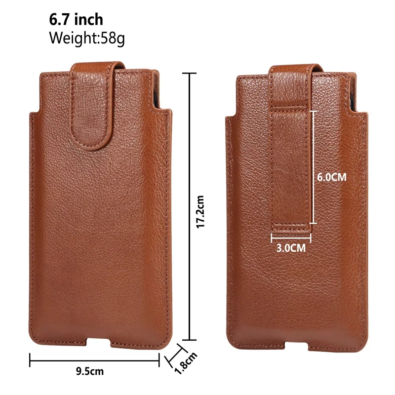 Genuine Leather Phone Holster Waist Bag