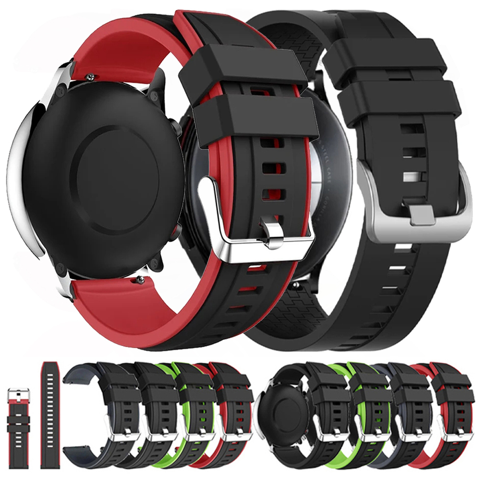 Strap for Amazfit GTS 2/4/3/GTS 2/4 Mini/GTR 4/2/2e Correa 20mm/22mm Watch Silicone Sport Bracelet Amazfit Bip 5 3/S/u Pro Band