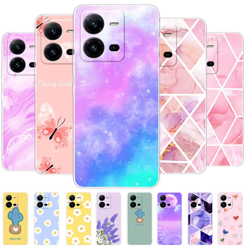 Per Vivo X80 Lite 5G Custodia Fashion Printing Custodie Per Telefono Cover Per Vivo X80Lite Silicone Soft Shell Coque Per Vivo X80 Lite Fundas