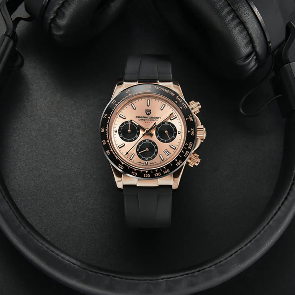 Pagani Design 1701 Heren Professionele Chronograaf Japan VK63 Quartz