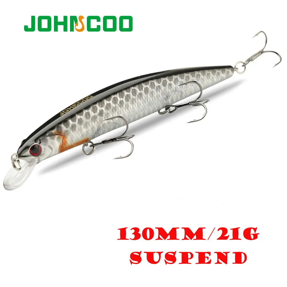 Johncoo 13 cm 21 g Suspend Fishing Lure Dive 1,8 m Angelköder Wobbler Hartköder hochwertige professionelle Elritze für Angelgeräte