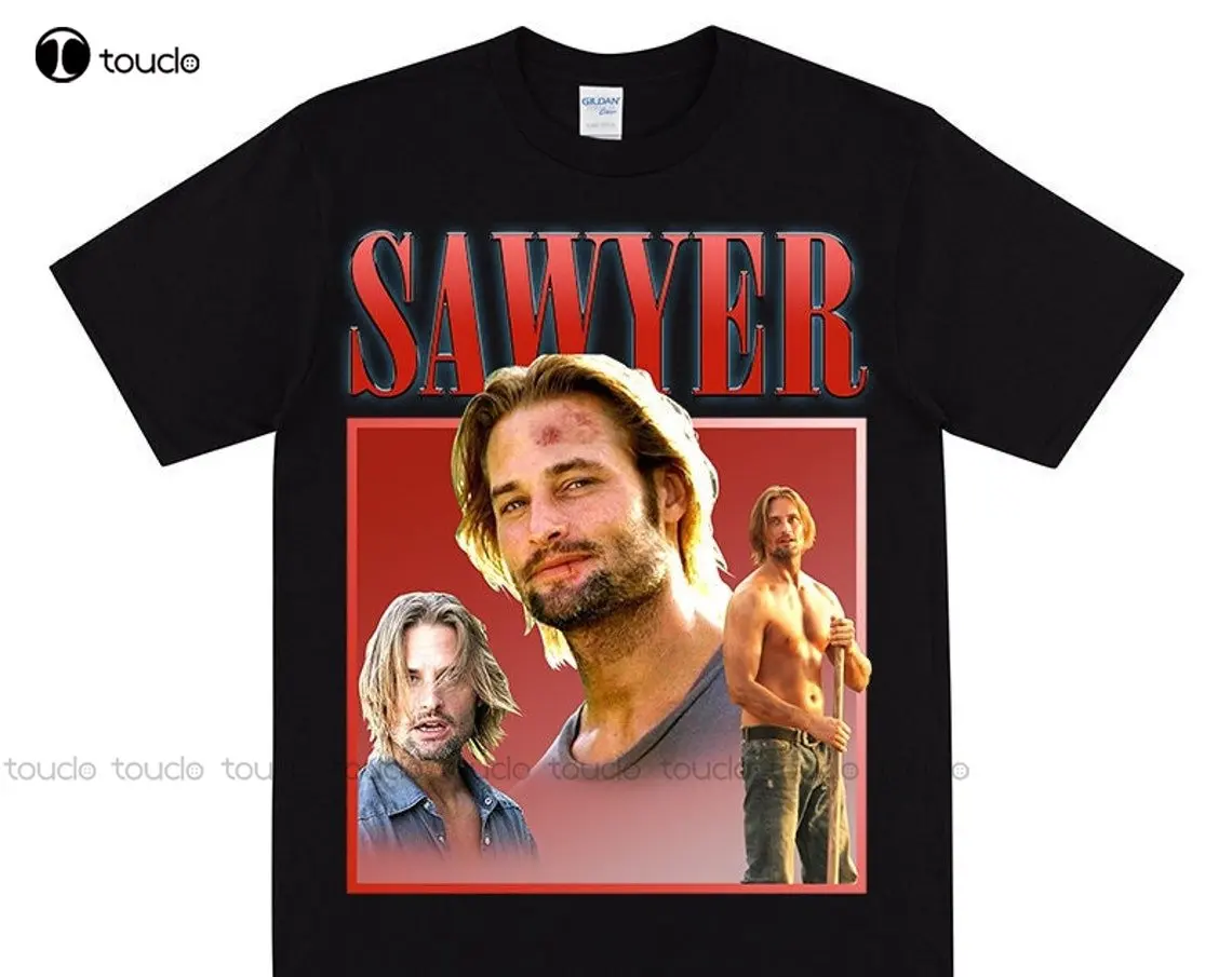 

Sawyer T-Shirt For Science Fiction Fans Supernatural Theme Sci-Fi Inspired Tshirt Women'S Oversized T Shirt Custom Gift