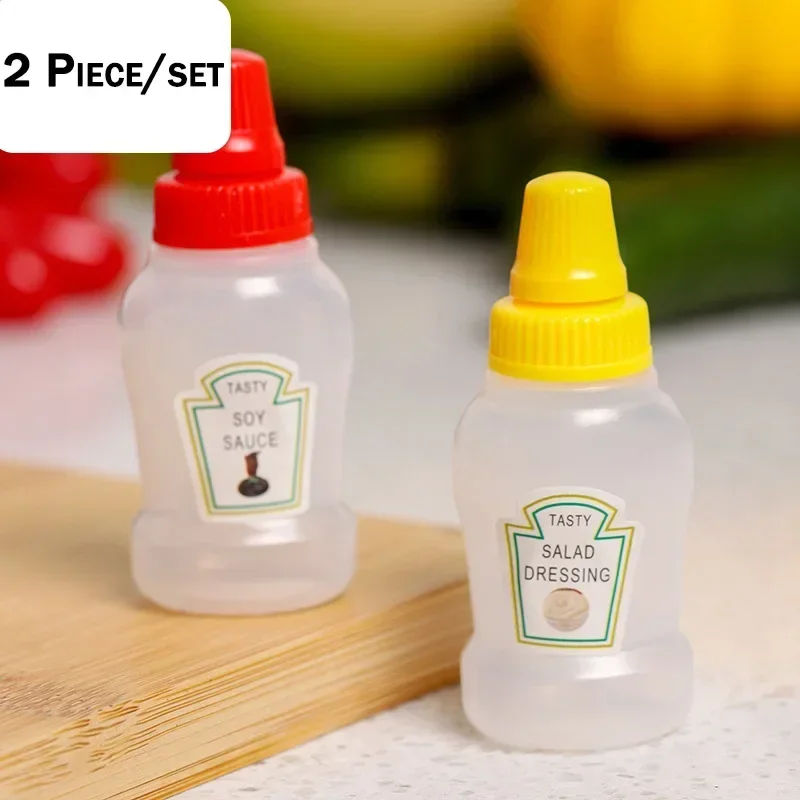 Japanese Style Mini Condiment Squeeze Bottles - Set of 1-7