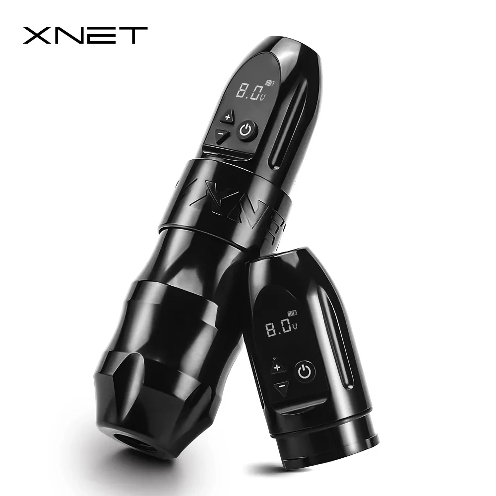 XNET Titan Wireless Tattoo Machine Battery Rotary Pen Strong Coreless Motor with LCD Digital Display for Tatto Artist Body tattoo supplies