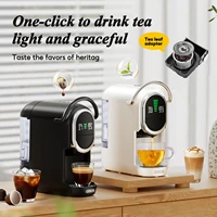 Cafelffe 6 in 1 Capsule Coffee Maker with Tea Leaves, Capsule, ESE 44mm Pods Coffee Powder Hot/Cold DG Cappuccino Nespresso 1