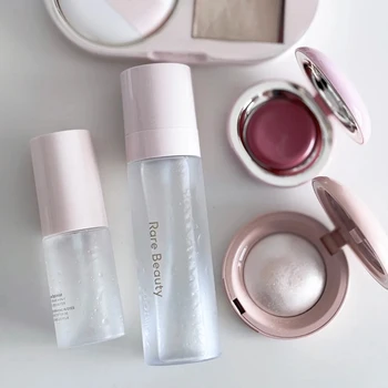 Rare Beauty 4-in-1 Setting Spray Hydrating Base Pore Diffusing Primer Lasting Cream Blush Mirror Shimmer Powdery Powder Makeup
