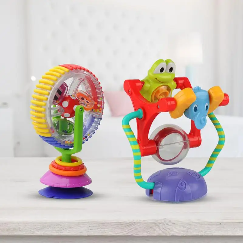 

Baby Spiral Rattles Soft Infant Crib Bed Stroller Toy Educational Baby Rattle Toy Suction Cup Clip Lightweight Twisting Baby