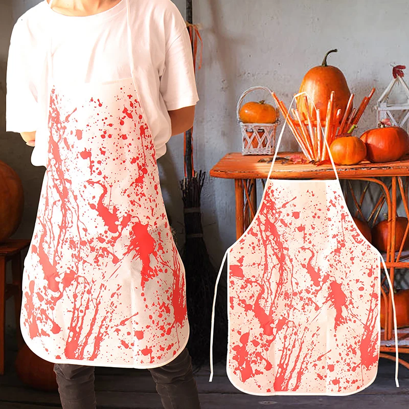 Halloween Costumes Blood Gloves Socks Apron Skirt Cosplay Party Scary Atmosphere Decor Themed Party Props Boy Girl