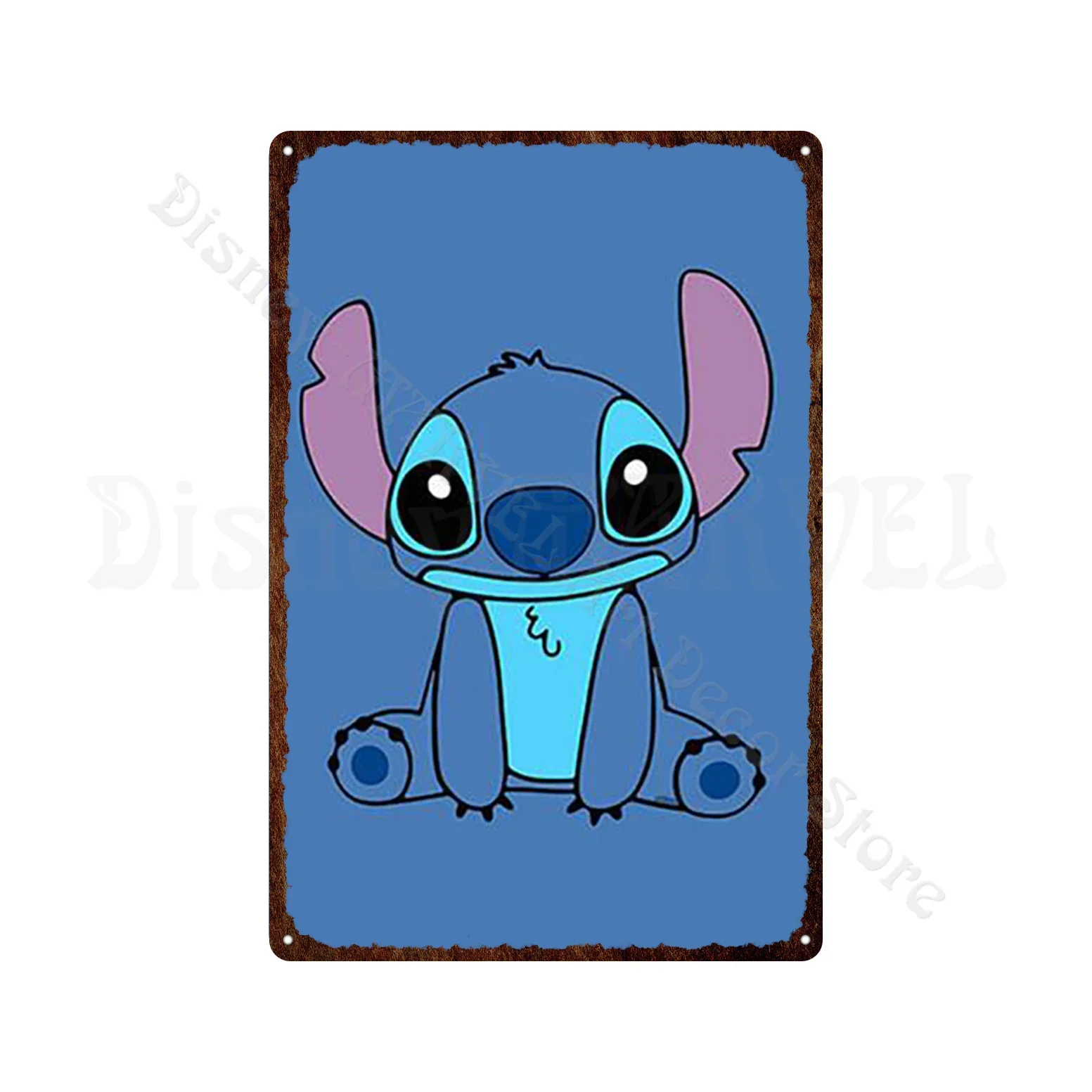 Iconic Brand Lilo & Stitch Metal Tin Sign Poster Vintage Metal Plate Tin Sign Plaque Man Cave for Bedroom Home Decoration