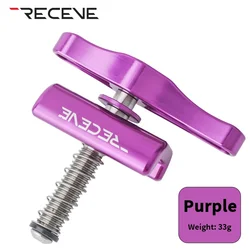 Enhanced Folding Bike Titanium Alloy Handle Hinge Clamp Kit (RE C Buckle Purple)