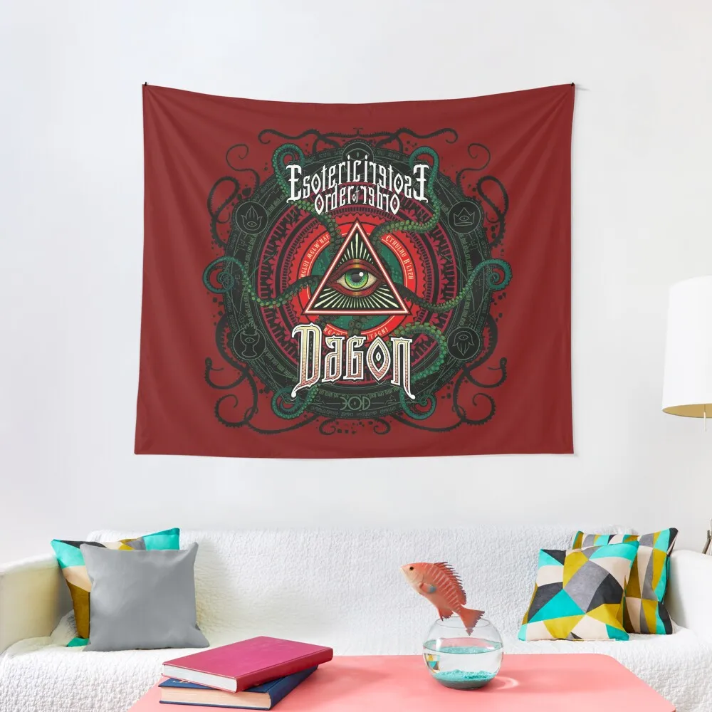 

Lovecraft Esoteric Order of Dagon Tapestry Decor Home Room Decorating Aesthetic Decoration Home Tapestry