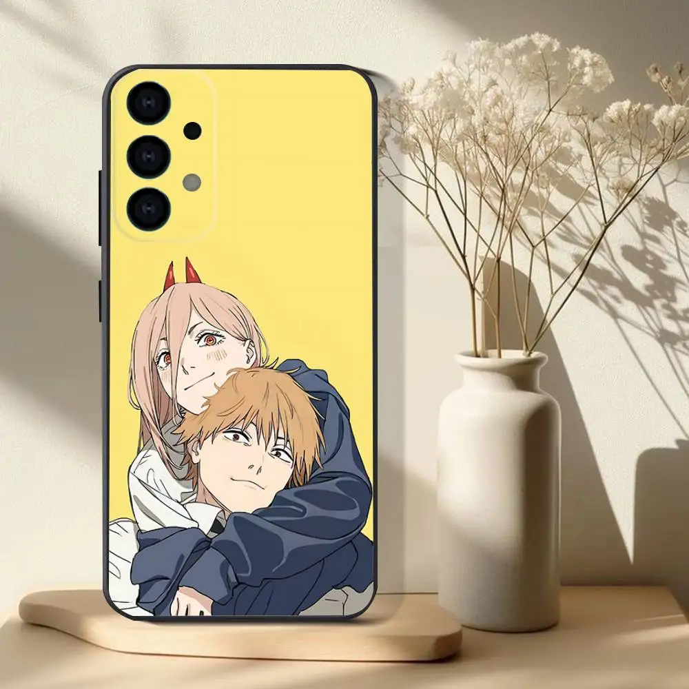 Chainsaw Man Anime Black Soft Phone Case