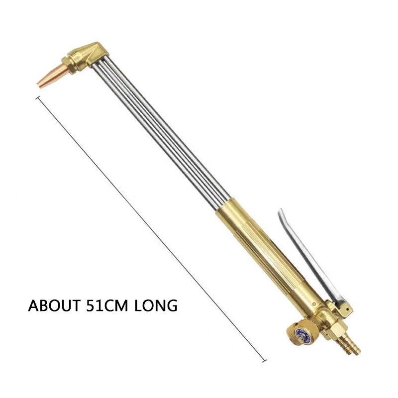 Stainless Steel Three-Tube Anti-Backfire Cutting Torch Isobaric Cutting Gun 200 Type Torch Knife Handle