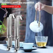 

2Pcs 304 Stainless Steel Tea Infuser Reusable with Hook Dishwasher Safe Tea Leaf Filter for Restaurant