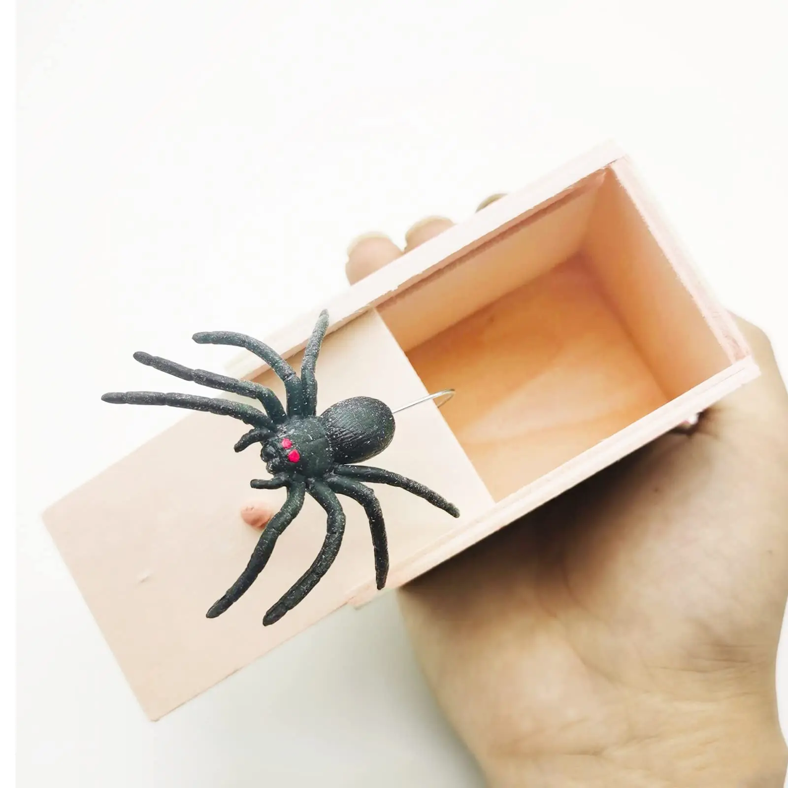 Boîte en bois d'araignée simulée pour enfants, jouets de farce d'Halloween,  fausse langue, salle, lampe à pouce, boîte à bonbons d'éjection, jouets  amusants pour enfants - AliExpress