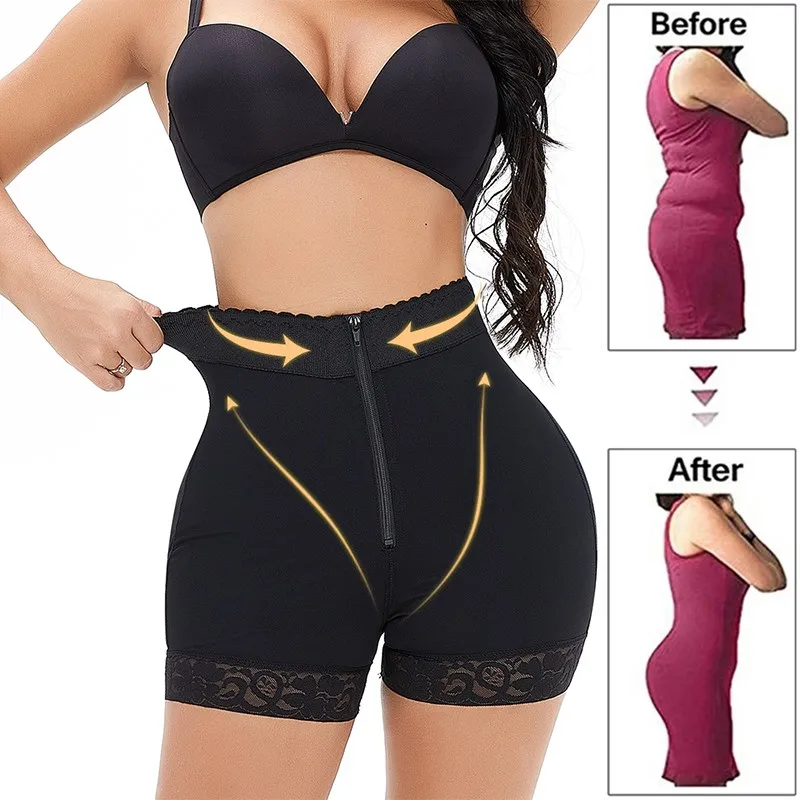 Slimming shapewear bunda levantador de cintura alta trainer feminino  barriga controle calcinha spandexfemale faja cintura cincher shorts S-6xl -  AliExpress