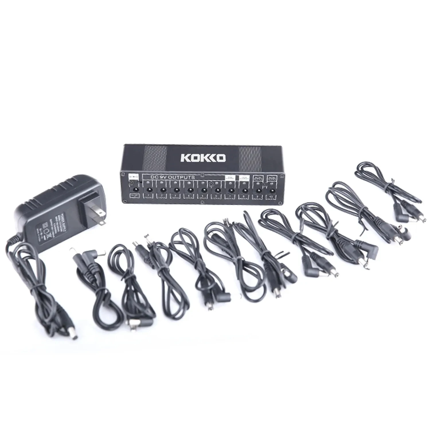 KOKKO Guitar Pedal Power Supply Guitar Effects Power Supply Ten Isolated Outputs 10 Way Stabilized Voltage