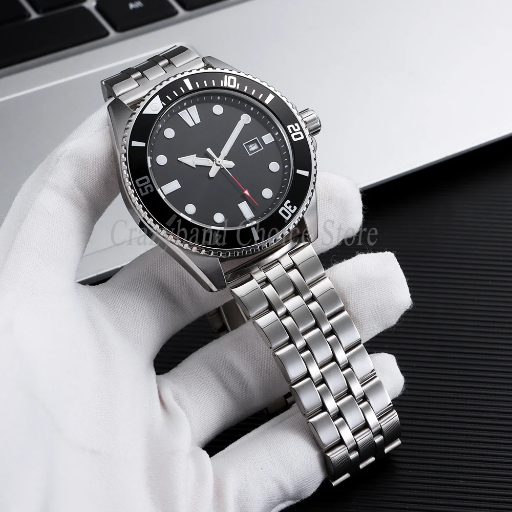 Silver Stainless Steel Watch Band with Folding Buckle and Tools - Elegant Metal Strap