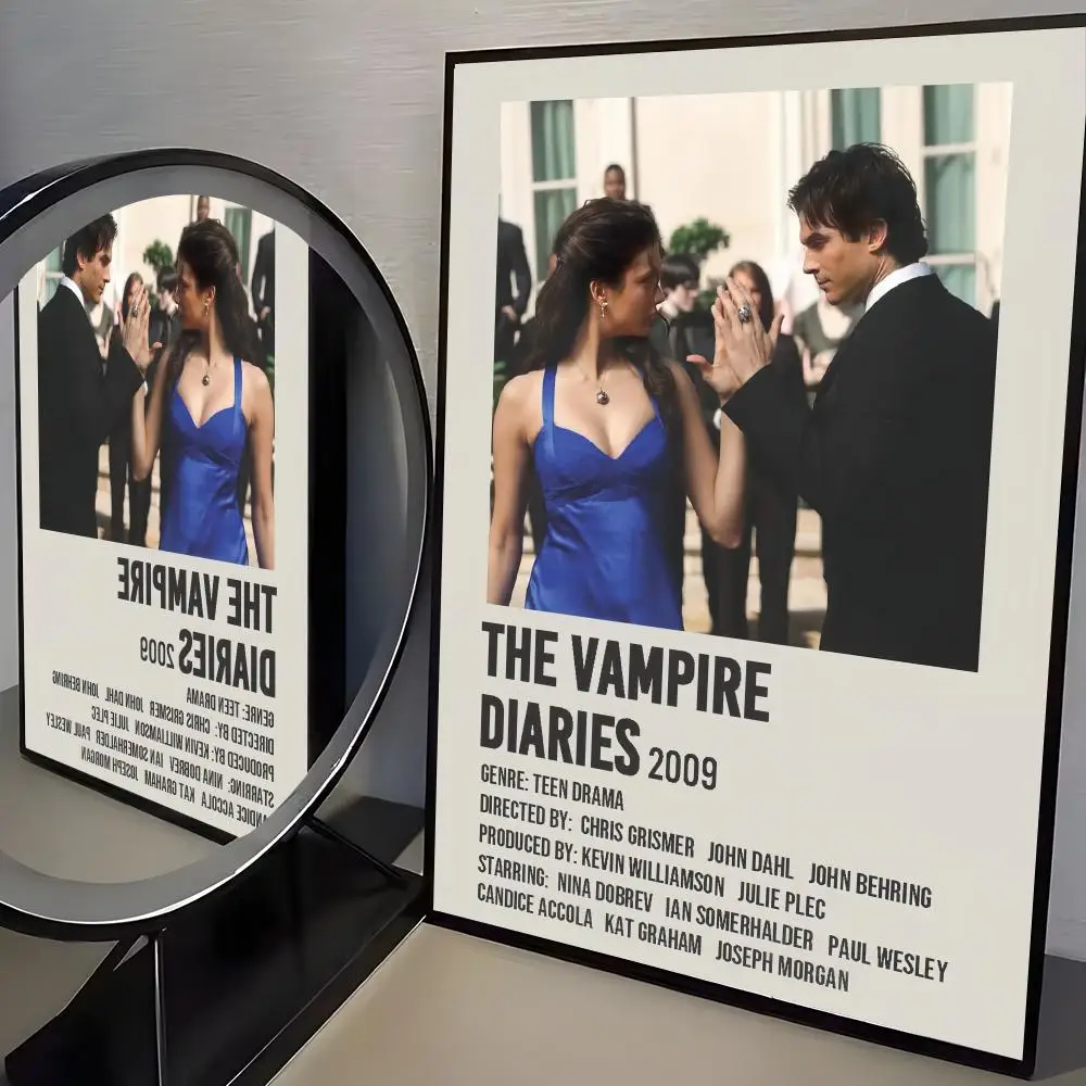 Klassischer Film-Poster „The V-Vampire Diaries“ für Heimdekoration, Inneneinrichtung, Bar, klebrige Wandkunst, Druck, wasserfeste Raumdekoration – Detail 9