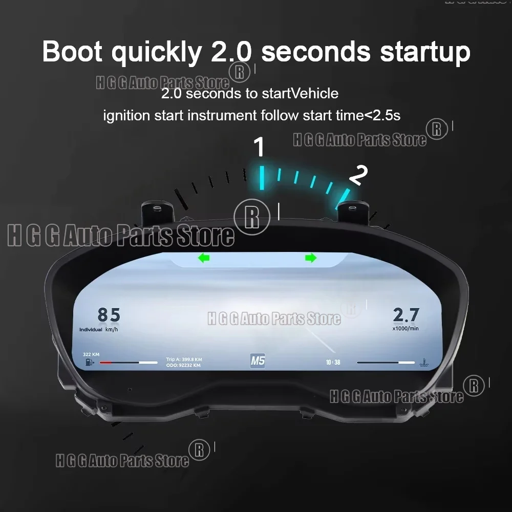 Pantalla LCD para Subaru Forester 2019 2020-2024, Velocímetro Digital, Panel de Instrumentos Virtual, Carplay 5