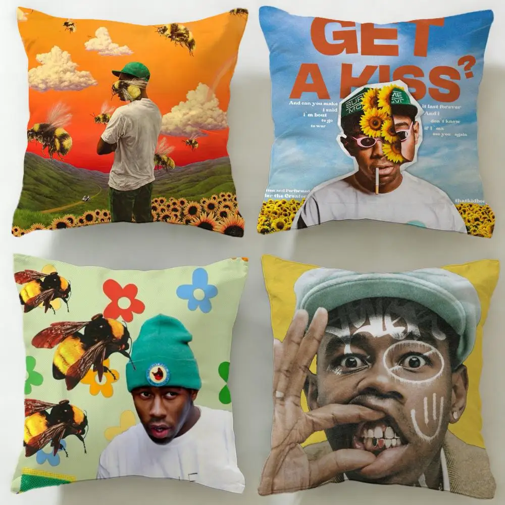 Pillow Case Rapper popular singer Tyler Cushion Cover Soft & Easy-Wash Pillow Case ...
