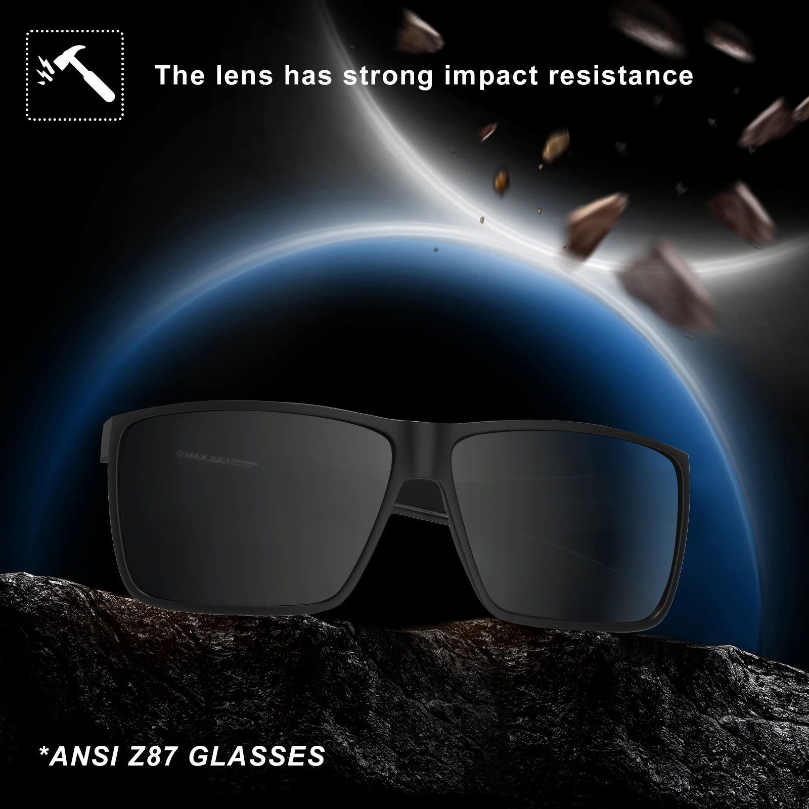 XL Ultralight Sport Sunglasses for Men - TR90 UV400 Oversized Shades for Big Heads