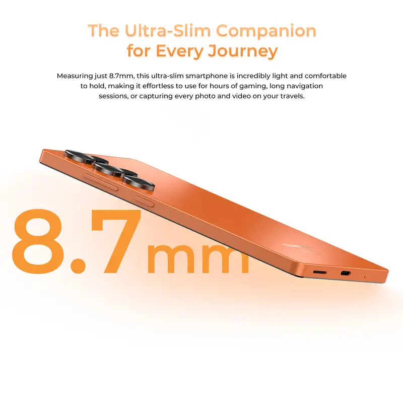 OUKITEL C66 Smartphone Android 16 Phone, 6.73” HD+ 24GB(8+16)+256GB, 5150mAh Dual 4G NFC Cellphone, 120Hz, 64MP Main Camera - Image 6
