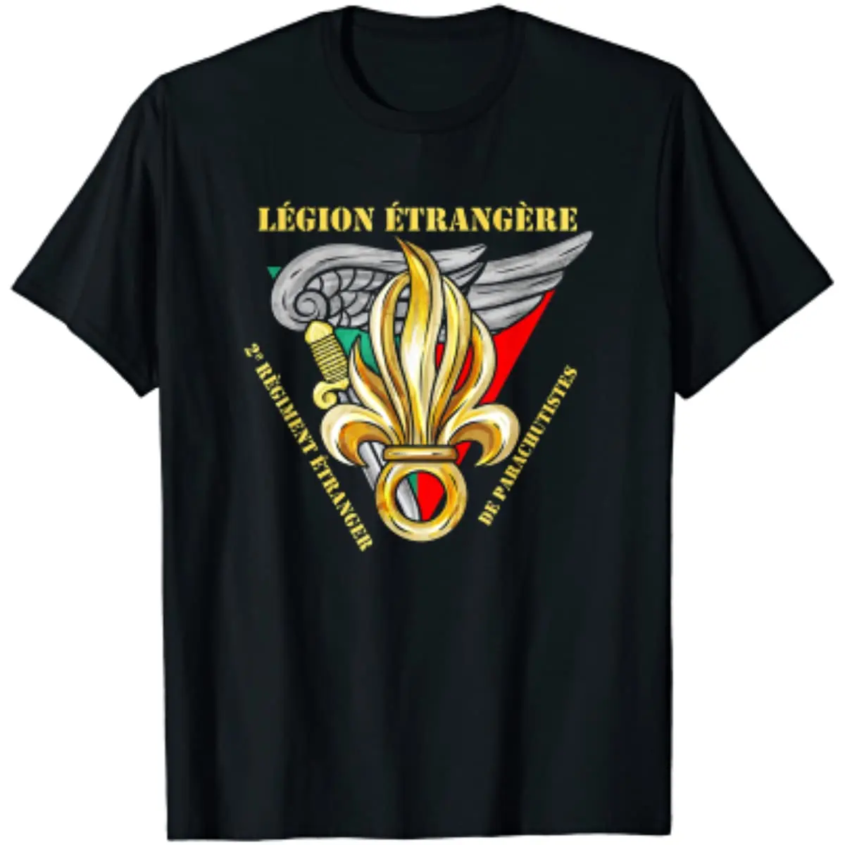 

Legion Etrangere 2e Regiment De Parachutistes Men T-Shirt Short Sleeve Casual 100% Cotton O-Neck Summer T Shirt