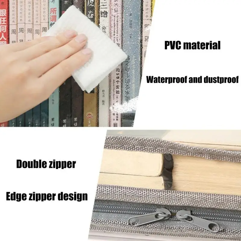 20CB Book Organizers Foldable Book Box Waterproof Container Easy to Clean Toy Box Household Storage Case for School