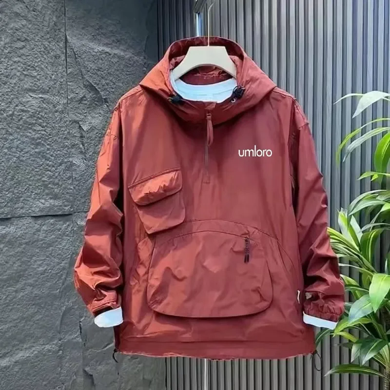 명품 Autumn Golf Wear Men Luxury Brand Golf Jacket Fashion Hooded Half Zipper Casual Coat Korean Clothing Men New Jacket