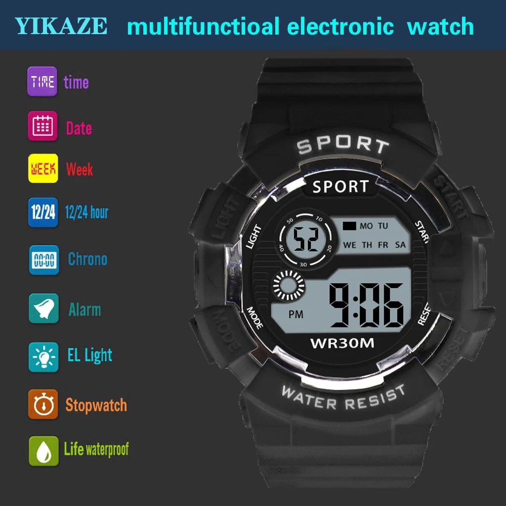Kids Sports Digital Watch 6