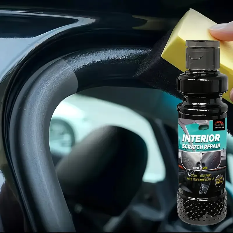 ZHILIGUAN Crystal Clear Car Plastic Restorer Paste, for Auto Interior & Panel Renewal, with Wax Coating Agent 4