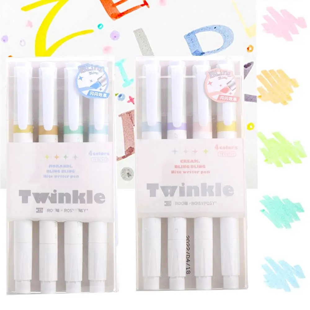 

Stationery Fluorescence Pen Hand account Office Supplies Marker pen Highlighter Liner Graffiti pen Twinkle Highlighters